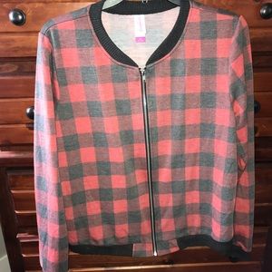 Red bomber jacket